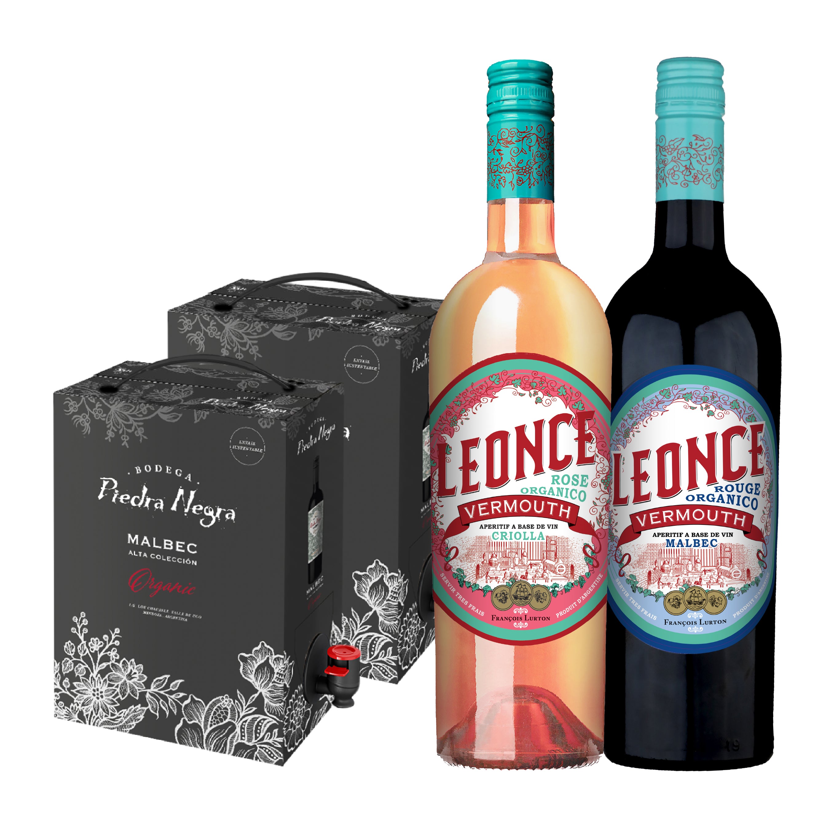 Selección Bag in Box Malbec + Leonce