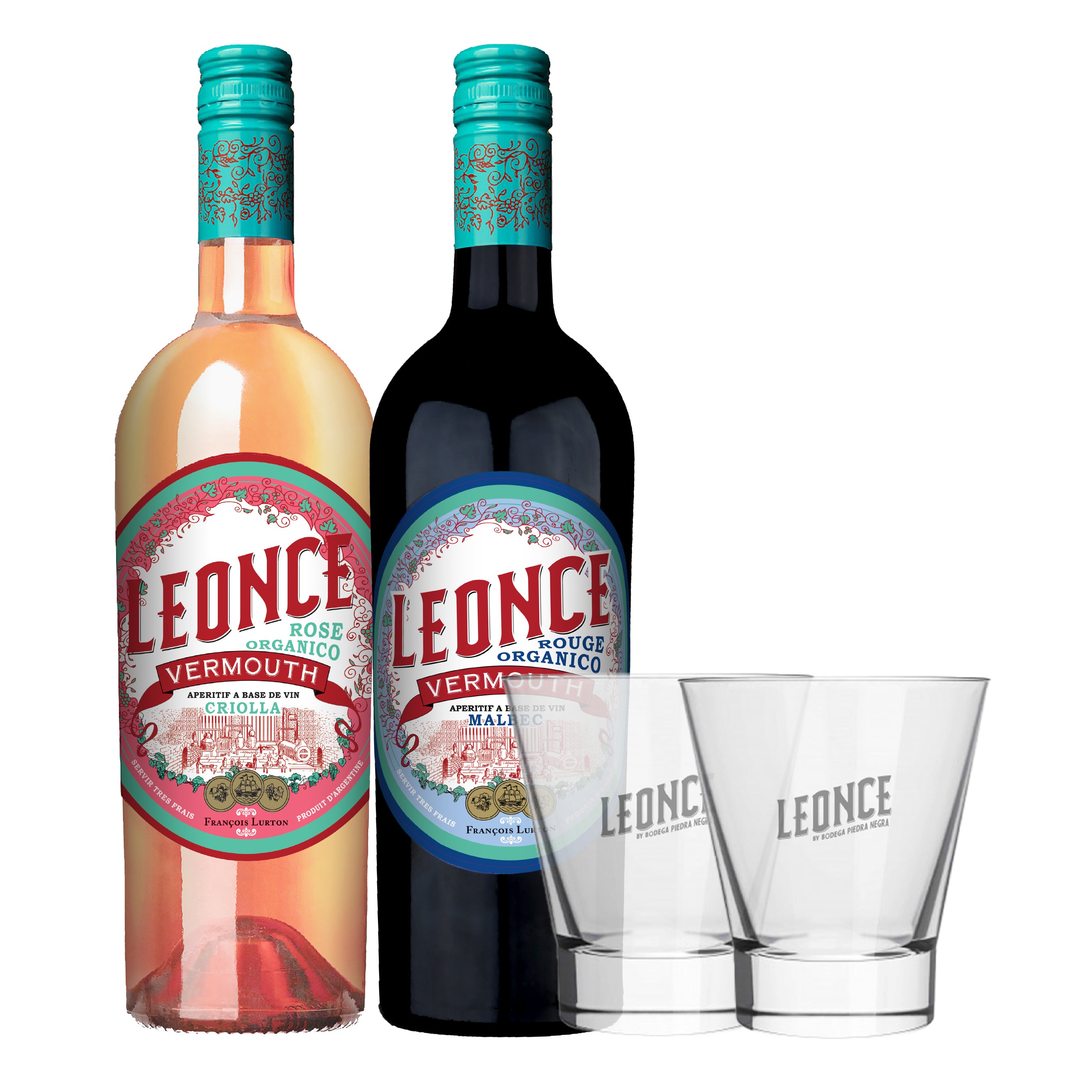 Box Vermuth x2 + 2 Vasos